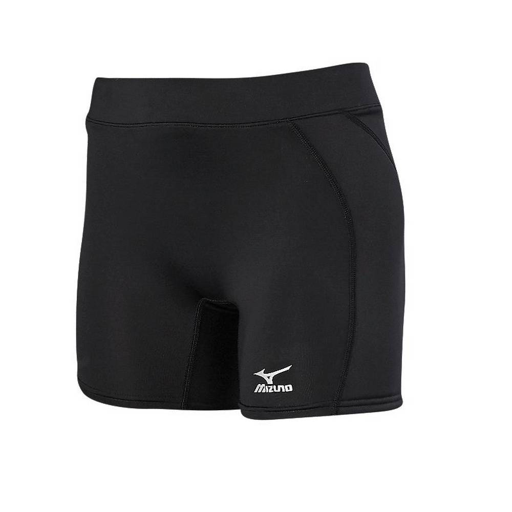 Pantalones Cortos Mizuno Bajas Rise Padded Sliding Mujer Negras Ofertas PJIG-80571